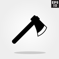 Axe icon in trendy flat style isolated on grey background. Id card symbol for your design, logo, UI. Vector illustration, EPS10.