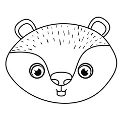 Beaver icon. Animal cartoon and nature theme. Isolated and drawn design. Vector illustration