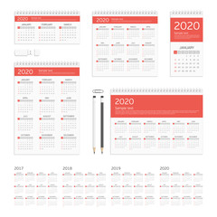 Corporate identity template calendar.