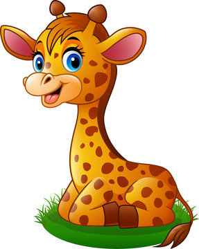 Cartoon baby giraffe

