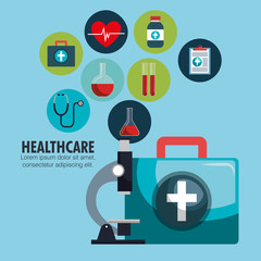 collection healthcare medical icons design vector illustration eps 10