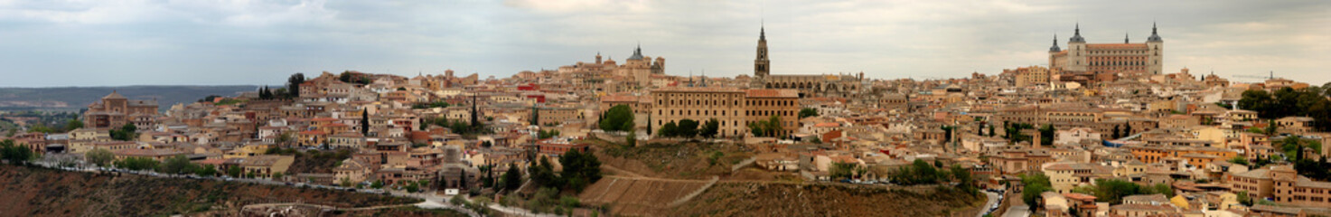 Fototapeta na wymiar Toledo Spain Panorama Vista
