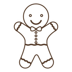 Coockie icon. Merry Christmas season and decoration theme. Isolated design. Vector illustration