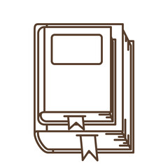 Book icon. literature education and learning theme. Isolated design. Vector illustration