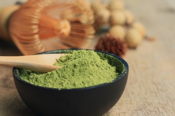 Matcha green tea powder