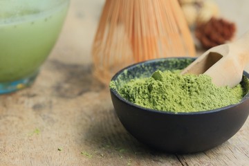 Matcha green tea powder