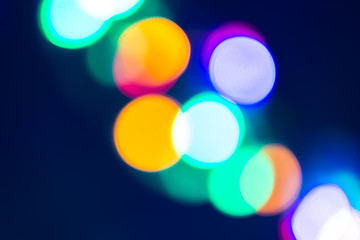 Abstract defocused colorful bokeh light background