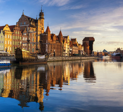 Fototapeta Cityscape of Gdansk in Poland