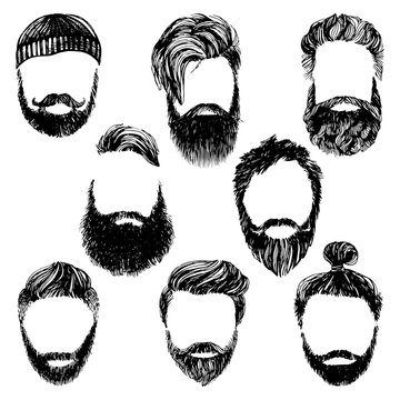 hipster style and fashion vector set
