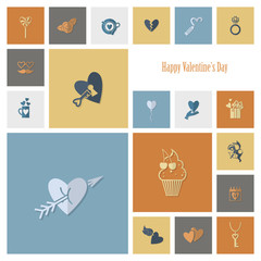 Happy Valentines Day Icons