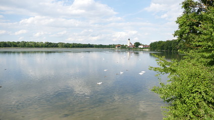 Obraz premium Echinger Stausee