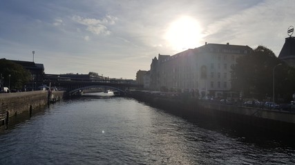 Fototapeta premium Zachód słońca,Berlin