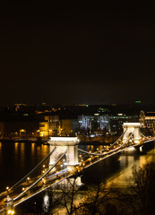 Fototapeta na wymiar Kettenbrücke von oben
