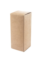 Cardboard box isolated on the white background. This has clippin