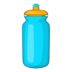Flask for water icon in cartoon style isolated on white background. Drink symbol vector illustration