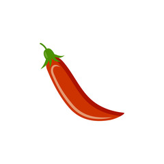 Hot pepper on a white background