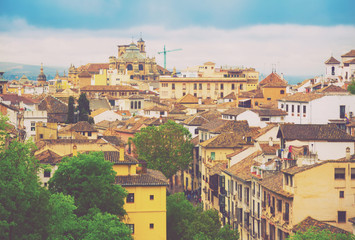 Naklejka premium Day view to old part Granada