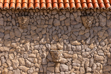Wand aus Natursteinen