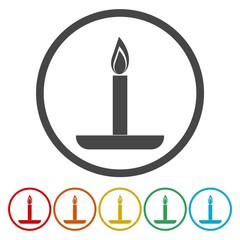 Obraz premium Vector birthday candle