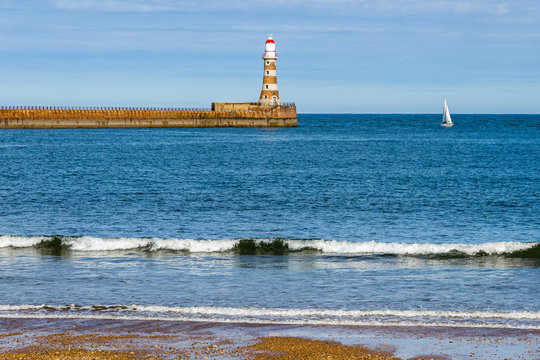 Roker Beach, Sunderland, Tyne and Wear, UK