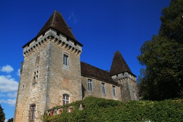 Fototapeta na wymiar Château de la Marthonie à St jean de Côle.