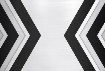 abstract metal template with arrow design background