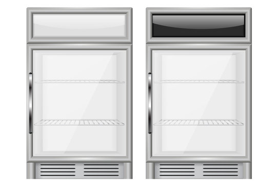 Display refrigerator. Small size merchandiser