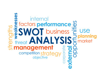 SWOT ANALYSIS Vector Tag Cloud