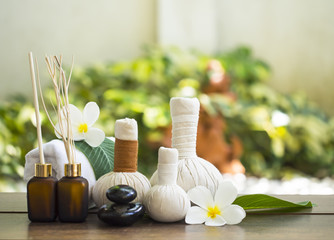 Spa massage and treatment , Thailand, select and soft focus
