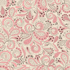 Seamless background of varicolored of flowers 