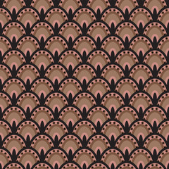 Peacock tail  Seamless Pattern
