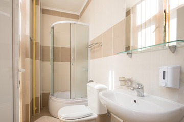 Fototapeta na wymiar Interior of a modern bathroom