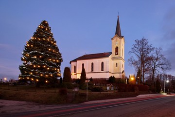 Old Catholic Church and the Christmas tree