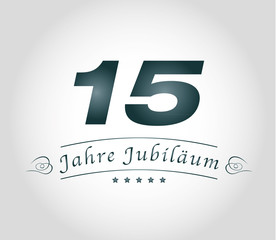 15 jahre jubiläum grafik 