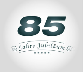 85 jahre jubiläum grafik 