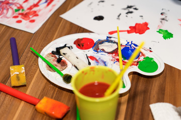 painting / painting with water color on paper