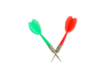 darts on a white background