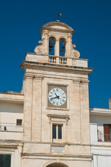 Clocktower. Sammichele di Bari. Puglia. Italy. 