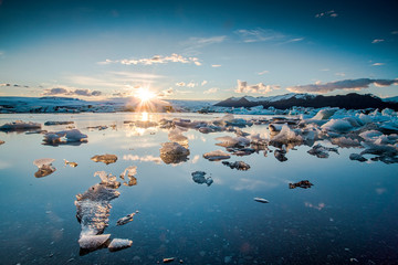 Jokulsarlon Glaciar Lagoon © ikostudio