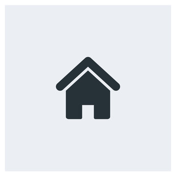 Home flat icon, image jpg, vector eps, flat web, material icon, icon with grey background	