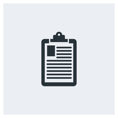 Resume flat icon, image jpg, vector eps, flat web, material icon, icon with grey background	