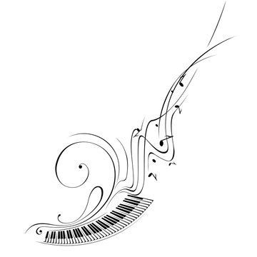 Simplified vector illustration - Music