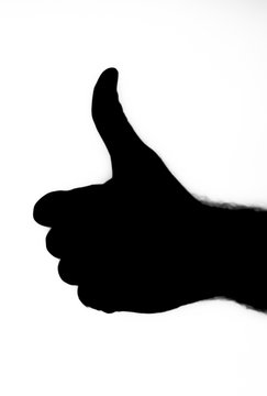 recommend clip art: Black gesture THUMBS UP