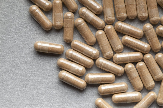 Medicine - brown capsules