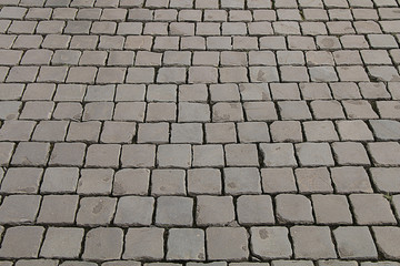 texture of the stone pavement