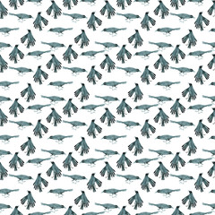 series of patterns of crows
watercolors