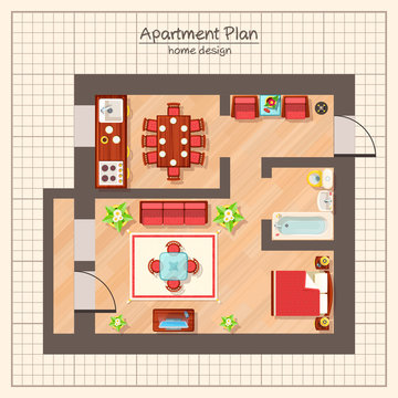  Apartment Plan Illustration 