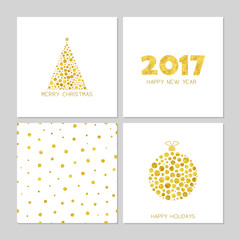 Christmas cards. Vector illustration.