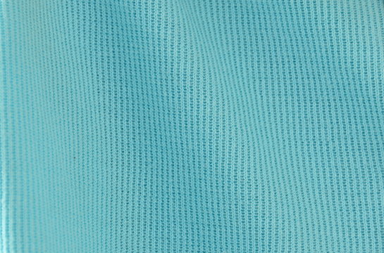 blue spandex fabric texture and background