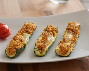 stuffed courgette